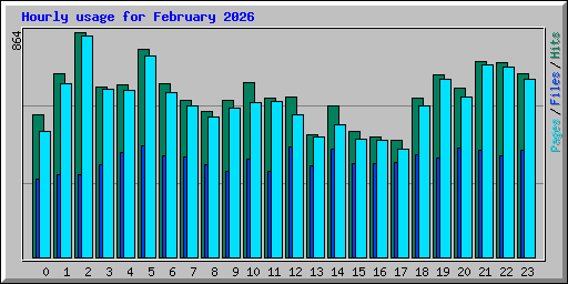 Hourly usage for February 2026